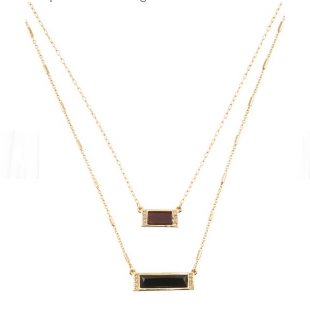 WHBM Convertible double strand pendant necklace